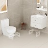 7" Tall Acrylic Toilet Stool, Modern Non-Slip Potty Stool for Children Adults,Squatting Toilet Stool for Bathroom,Toilet Step Stool Foot Rest Stool - 4 of 4