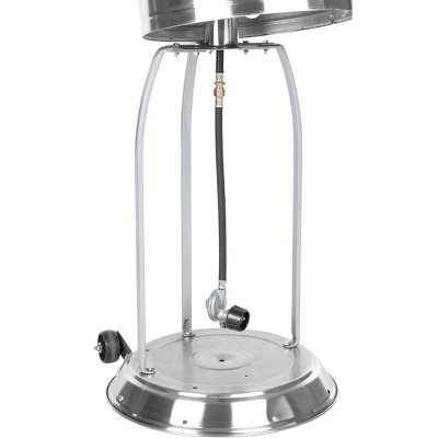 Stainless Steel 50,000 BTU Propane Patio Heater with Wheels