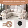 U Style Modular Combination Sofa Set, Sectional Sofa with Convertible Sofa Bed, USB and Type-C Interfaces, Footstool for Living Rooms, Offices - 2 of 4