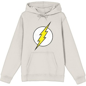 The Flash Thunderbolt Logo Adult Long Sleeve Hoodie - 1 of 2