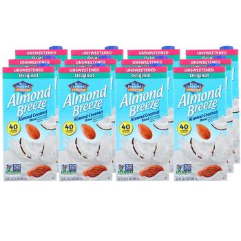 Almond Breeze Unsweetened Almond Coconut Milk Blend - Case of 12/32 oz