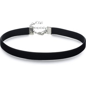 Classic Black Velvet Choker Necklace for Women, Valentines Birthday Gifts, Halloween Cosplay Jewelry - 1 of 4