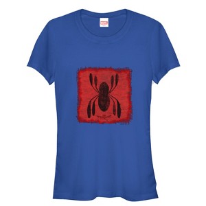 Juniors Womens Marvel Spider-Man: Homecoming Logo Patch T-Shirt - 1 of 3