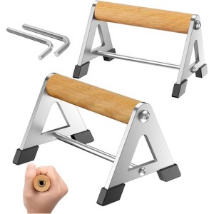 Push Up Stands, Heavy-Duty Stainless Steel Push Up Bars for Home Gym & Strength Training - 1 of 4
