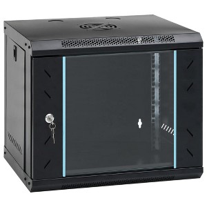 vidaXL 9U Wall Mounted Network Cabinet 19" IP20 20.9"x15.7"x17.7" - 1 of 4