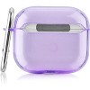 Worryfree Gadgets Case Compatible with AirPods 3 Case Generation 3 Cover Soft Clear TPU Transparent Protective Shockproof Case Designed with Keychain - 2 of 4