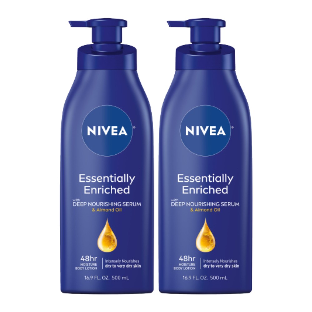 Photos - Cream / Lotion Nivea Essentially Enriched Hand and Body Lotion Fresh - 16.9oz/2pk 