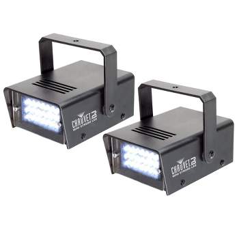 Chauvet LED Mini Strobe Manual Adjust LEDs DJ Club Light Effects (Pair) | CH-730
