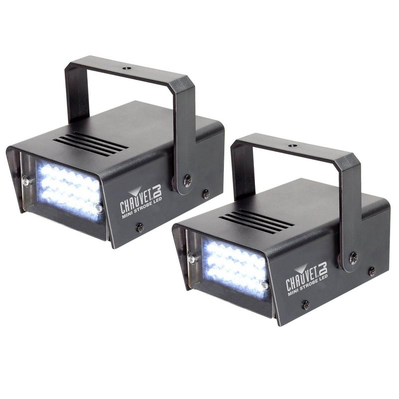 Chauvet LED Mini Strobe Manual Adjust LEDs DJ Club Light Effects (Pair) | CH-730, 1 of 6