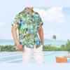 HAPPY BAY Men's Hawaiian Short Sleeve Button Down Shirt Mens Party Shirts Casual Holiday Summer Tropical Island Shirts for Men - image 2 of 4