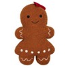 The Lakeside Collection Christmas Shaped Accent Pillows - Gingerbread Woman - 4 of 4