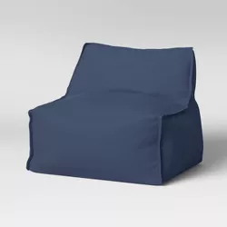 Armless Bean Bag Chair Navy - Pillowfort™