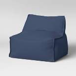 Armless Kids' Bean Bag Chair Navy - Pillowfort™