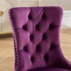 NicBex Set of 2 Velvet Dining Chair with Nailhead Trim & Tufted Button Back Modern Upholstered Accent Chair with Plating Legs - 4 of 4