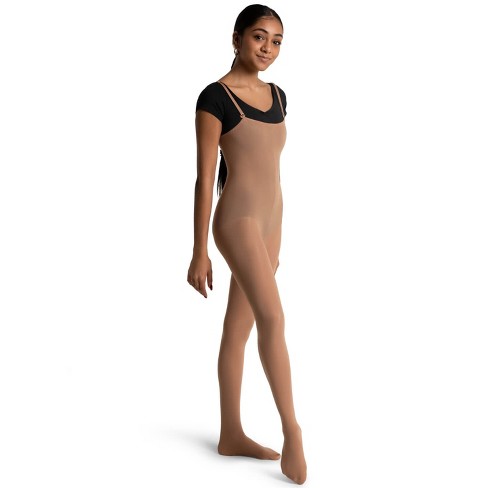 Capezio Light Suntan Women's Convertible Body Tight, Small/Medium