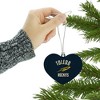 University of Toledo Official Logo Heart Love Wood Christmas Tree Holiday Ornament - 3 of 3