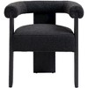 Meridian Furniture,Barrel Boucle Fabric Dining Chair - 4 of 4
