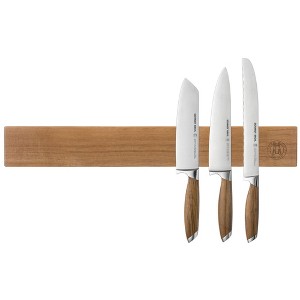 Schmidt Brothers Cutlery Acacia 24" Magnetic Wall Bar - Universal Storage: Magnetic Knife Holder, Wood, Lifetime Warranty - 1 of 3