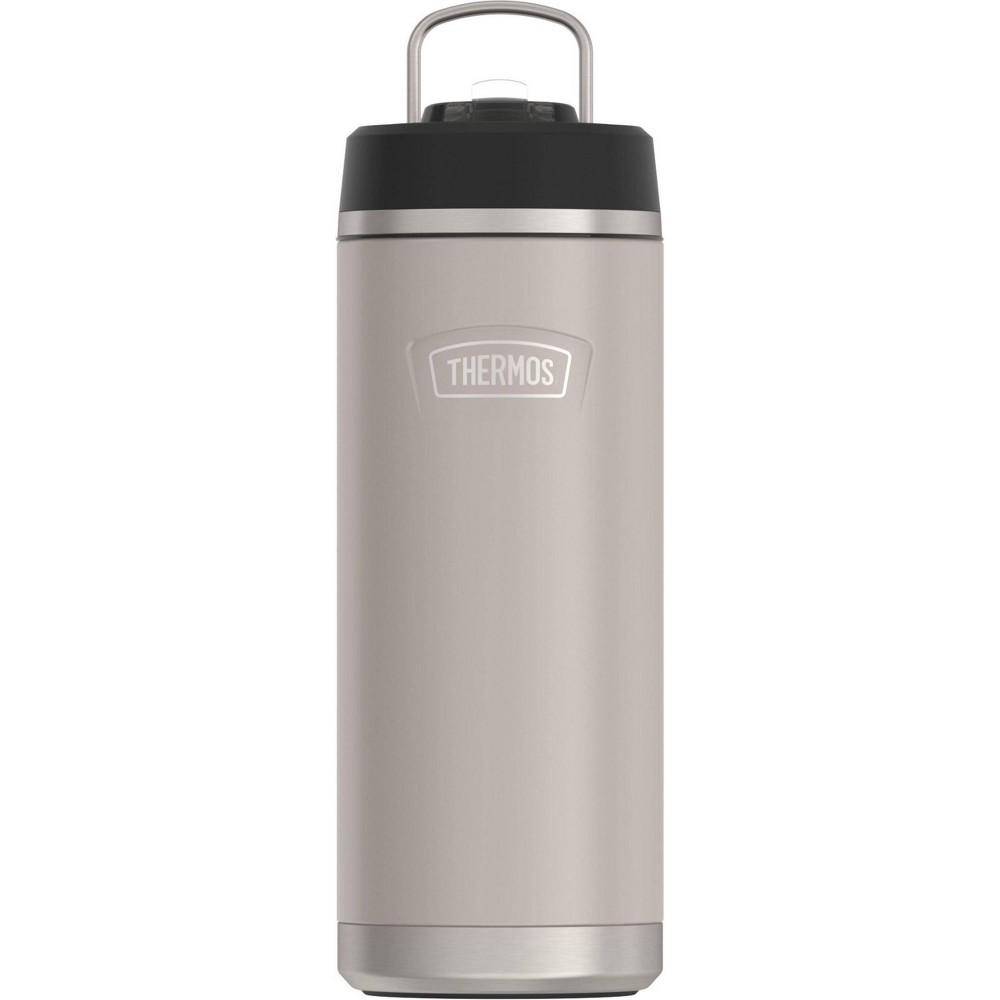 Photos - Glass Thermos 32oz Stainless Steel Straw Top Hydration Bottle Sandstone 