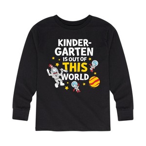 Boys' - Dr. Seuss - Kindergarten Out Of This World Long Sleeve Graphic T-Shirt - 1 of 4
