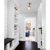 Urban Ambiance Luxury Modern Farmhouse Indoor Ceiling Light,  10''H x 8"W x 8''D,  Vintage Brass Finish, UHP4663 - 2 of 4