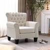 Crestlive Products Accent Chair Living Room Chair Fabric Tufted Armchair for Bedroom, Home Office - 4 of 4