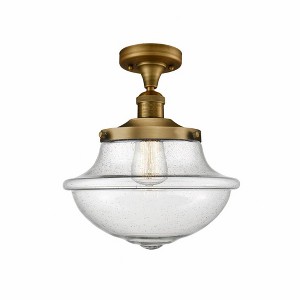 Oxford - 1 Light Semi-Flush Mount In Traditional Style-13.5 Inches Tall and 11.75 Inches Wide - 1 of 1