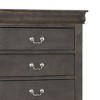 Acme Furniture 31" Louis Philippe Dresser Dark Gray Finish - 3 of 4