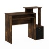 Furinno Multipurpose Computer Desk Home Office Writing Study Laptop Table w/ Drawer & Keyboard Tray,Amber Pine/Black - 3 of 4