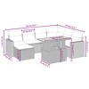 vidaXL Garden Sofa Set Grey, Dark Grey - 4 of 4