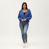 Anna-Kaci Women’s Textured Knit Button Front Top with Cozy Fabric, Drop Shoulder Silhouette and Ribbed Edges - 3 of 4