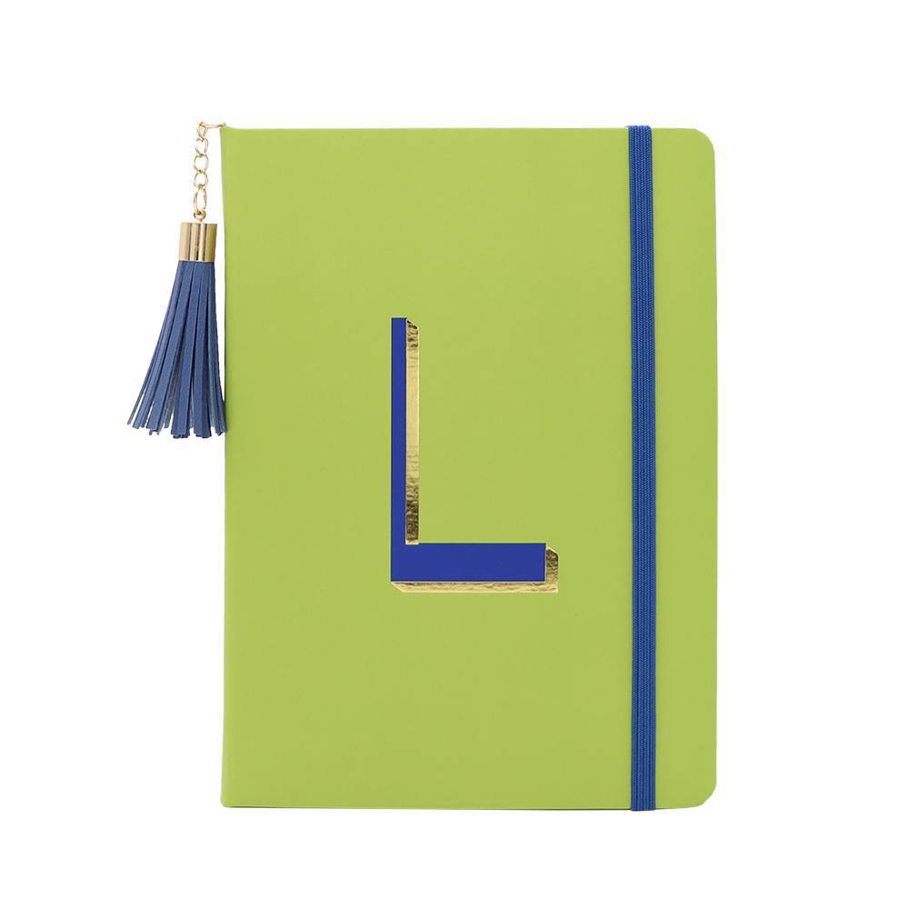 College Ruled Journal Monogram L - Opalhouse