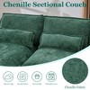 MOONMISS 125" U Shaped Sectional Sofa , Modular Chenille Cloud Couch with Storage Console, Cup Holders for Apartment, Office,Living Room - 4 of 4