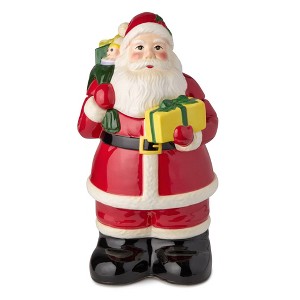 Certified International 56oz Santa's Retro Christmas 3D Cookie Jar - 1 of 4