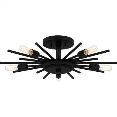 Quoizel Lighting 5 - Light Semi-Flush Mount in  Matte Black