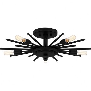 Quoizel Lighting 5 - Light Semi-Flush Mount in  Matte Black - 1 of 4