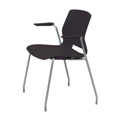 Lola Office Stack Chair with Arms Black - Olio Designs