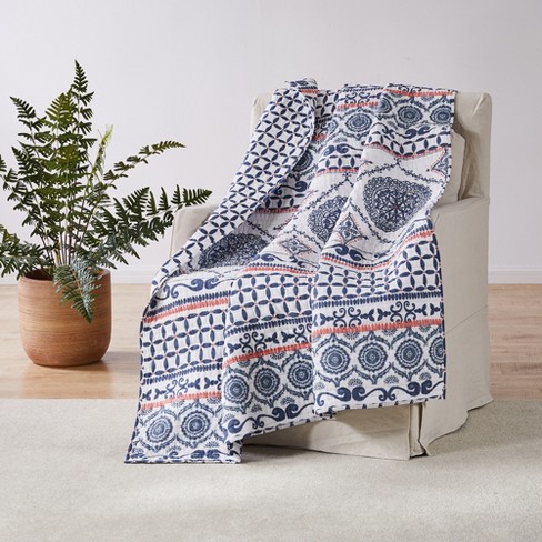 Caperoad Medallion Quilted Throw - Levtex Home : Target