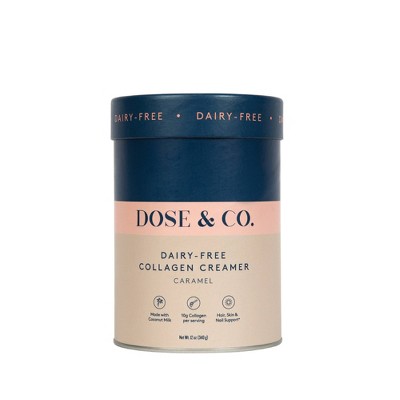 DOSE&CO Dairy-Free Collagen Creamer - Caramel - 12oz