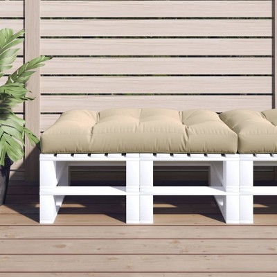 vidaXL Pallet Cushion Beige 47.2 in.x31.5 in.x4.7 in. Fabric