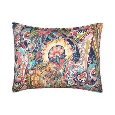 Navy Reversible Cotton Twin Quilt and Sham Set