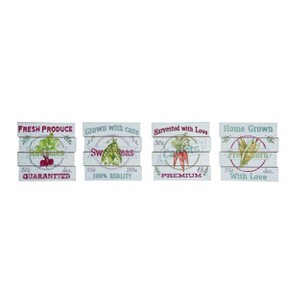 Transpac Small MDF Farmers Market Slatted Wall Decor Home Decorations Spring - 1 of 1