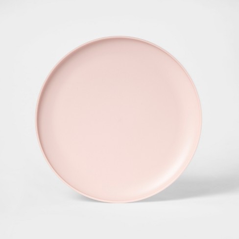 10.5 Plastic Dinner Plate Light Pink - Room Essentials™ : Target