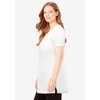 Woman Within Plus Size Perfect Short-Sleeve Scoop-Neck Henley Tunic - 4 of 4