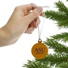 Alcorn Secondary Logo Mini Small Tiny Wood Christmas Tree Holiday Ornament - 2 of 4
