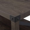 Sophie Rustic Industrial X Frame Coffee Table - Saracina Home - 4 of 4