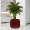 Wooakway 14" Dia Outdoor Indoor Ceramic Planter Pot Decorative Planter with Drainage Hole Patio Flower Pot - 3 of 4
