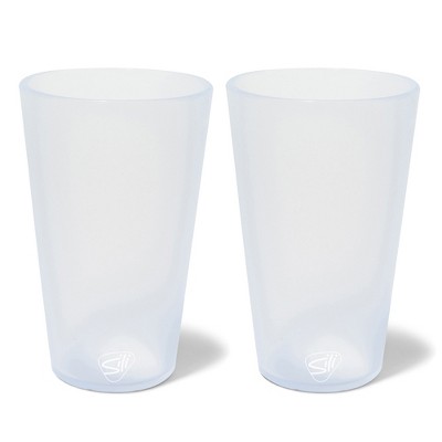 Silipint: Silicone Pint Glasses: 2 Pack Icicle -16oz Reusable Unbreakable Cups