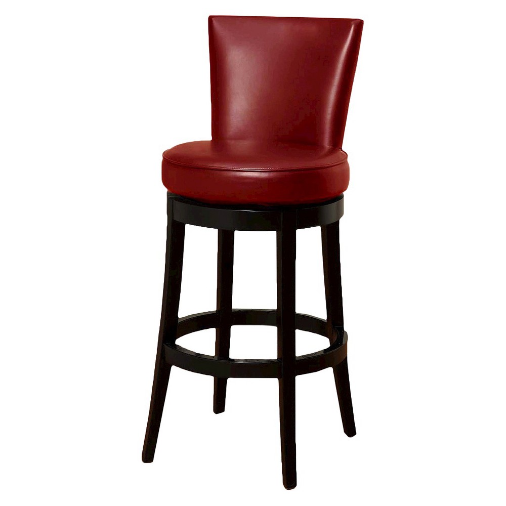 Boston Swivel Leather 26 Counter Height Barstool Hardwood Red Armen Living On Target Accuweather Shop