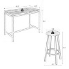 Bar Table and Chairs Set - 3 of 4